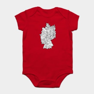 Germany Map Baby Bodysuit